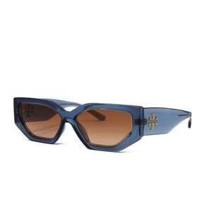 Tory Burch Women's Sunglasses Transparent Blue 55mm!
